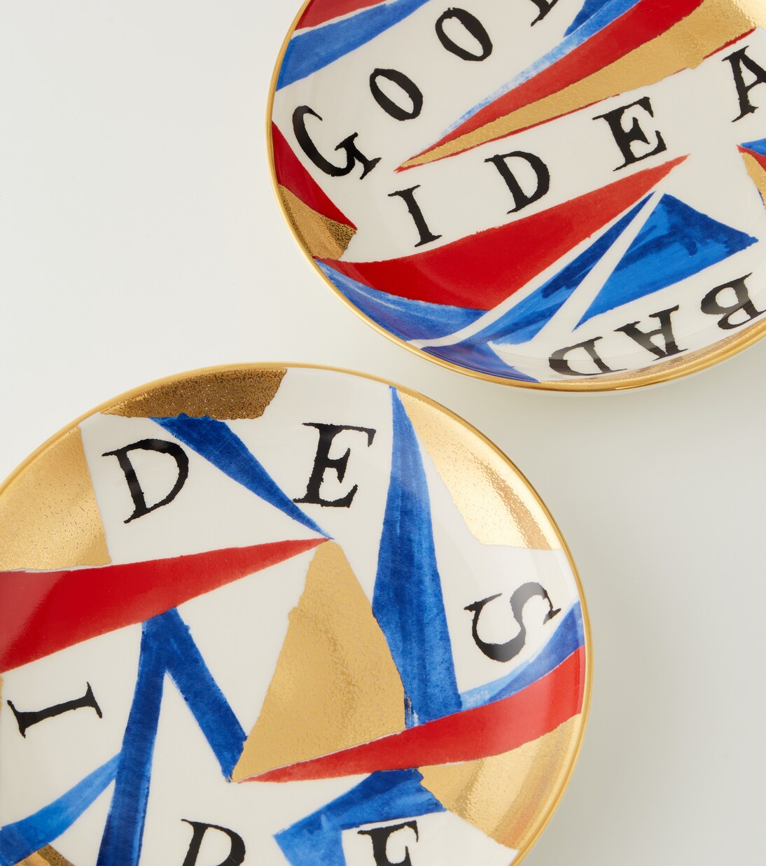 x Ruan Hoffmann Good/Bad Idea porcelain plate | L'Objet