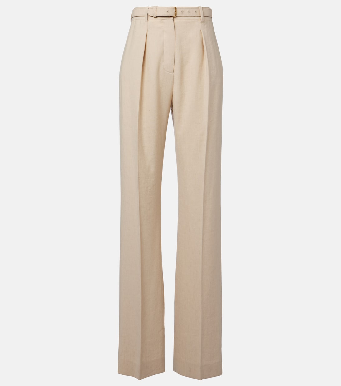 Pantalon droit en lin et laine | Loro Piana