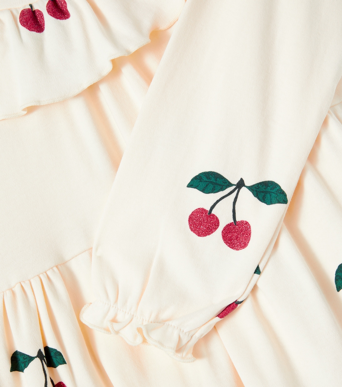 Kleid Mali aus Baumwolle mit Glitter | Konges Sløjd