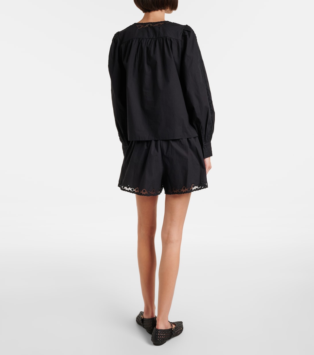 Bluse Kady aus Baumwolle mit Spitze | Ulla Johnson