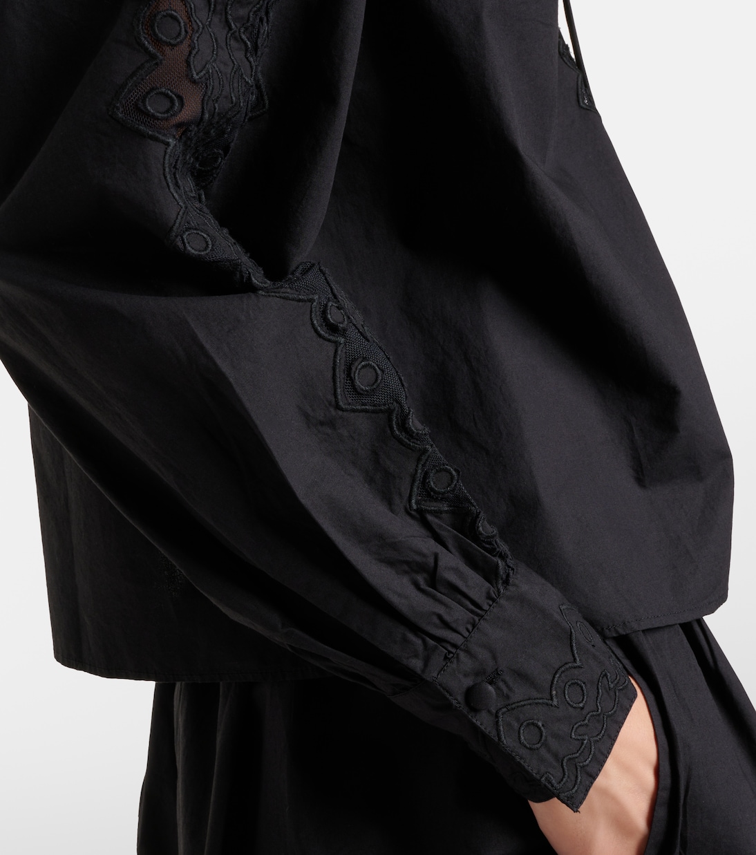 Bluse Kady aus Baumwolle mit Spitze | Ulla Johnson