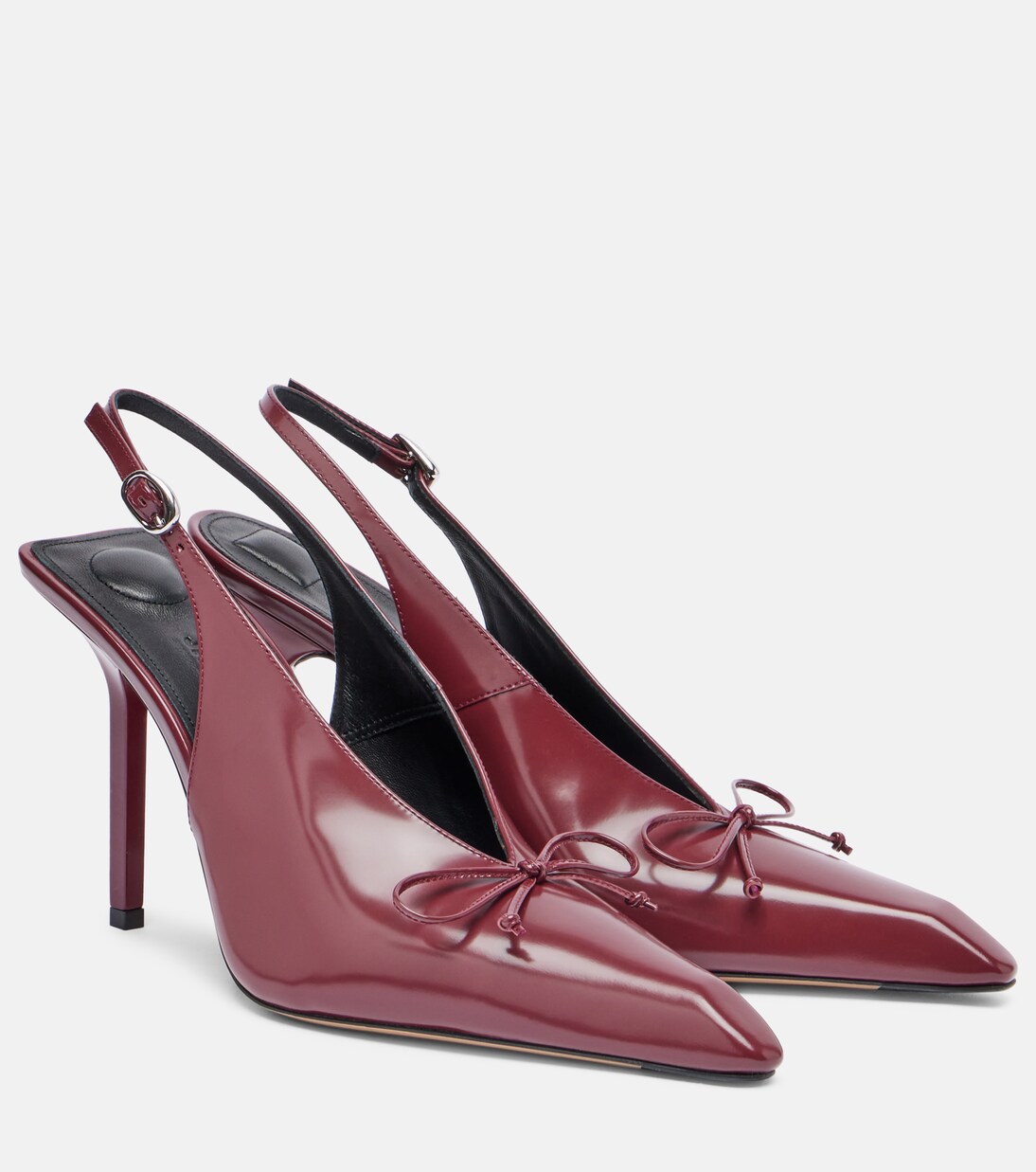 Cubisto 100 leather slingback pumps | Jacquemus