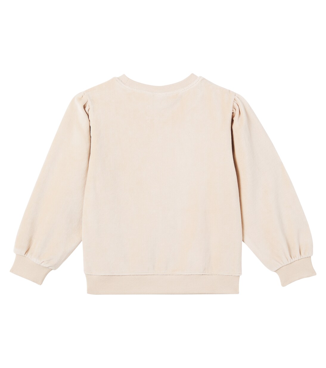 Heart cotton-blend velour sweatshirt | Jellymallow
