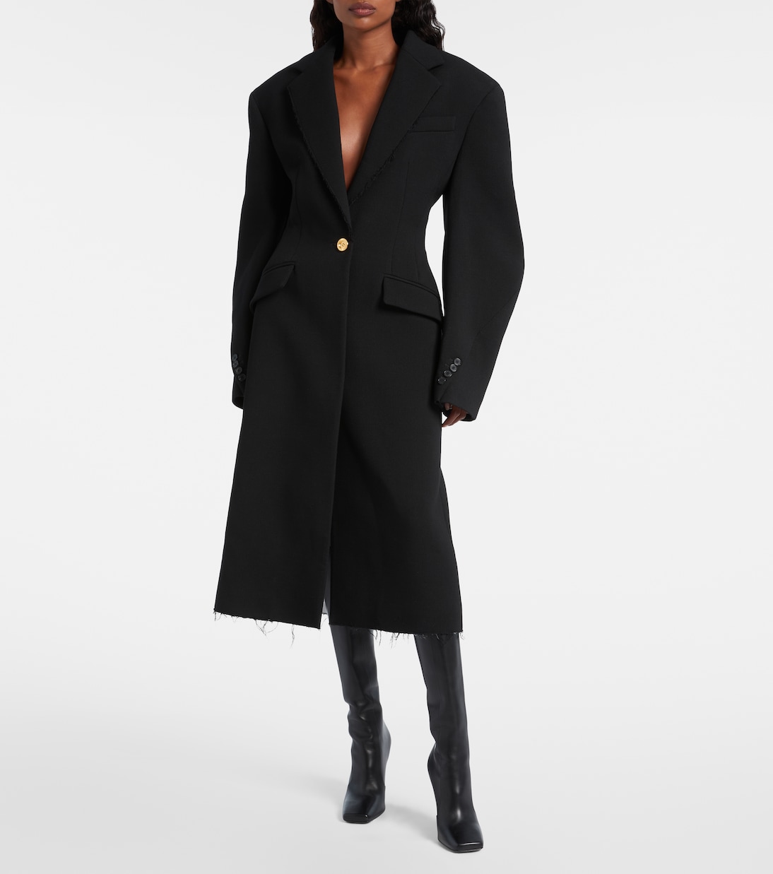 Sliced Square皮革及膝靴 | Givenchy