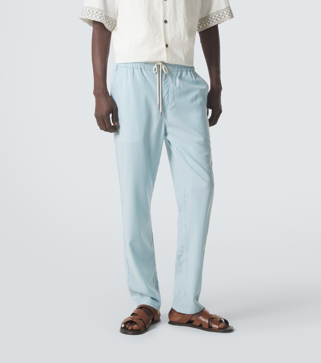 Parc striped wool-blend slim pants | Vilebrequin