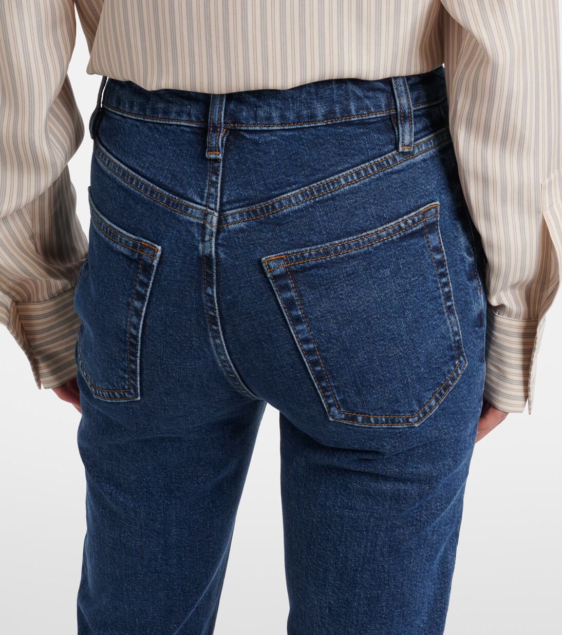 Ruler high-rise slim jeans | Frame