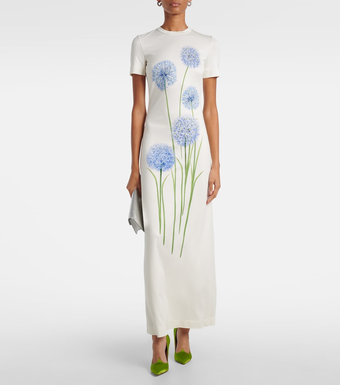 Floral jersey cocktail dress | Oscar de la Renta