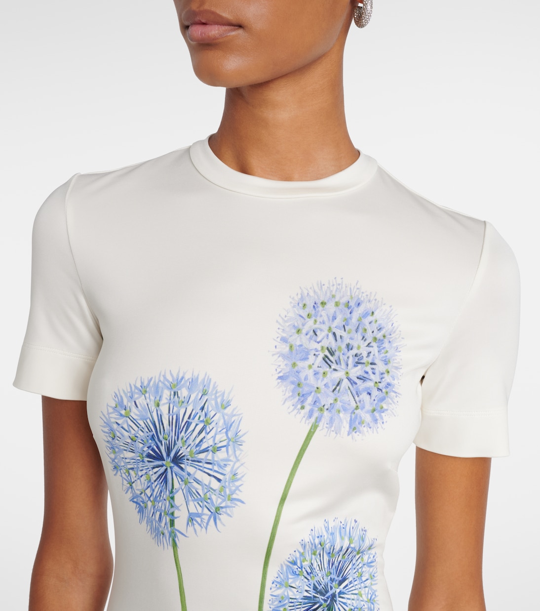 Floral jersey cocktail dress | Oscar de la Renta