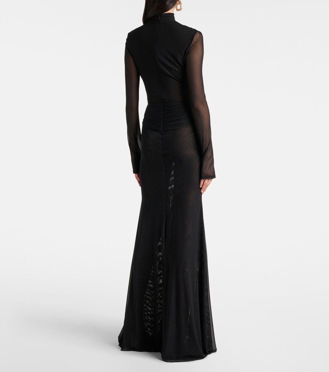 Floral-appliqué mesh gown | David Koma