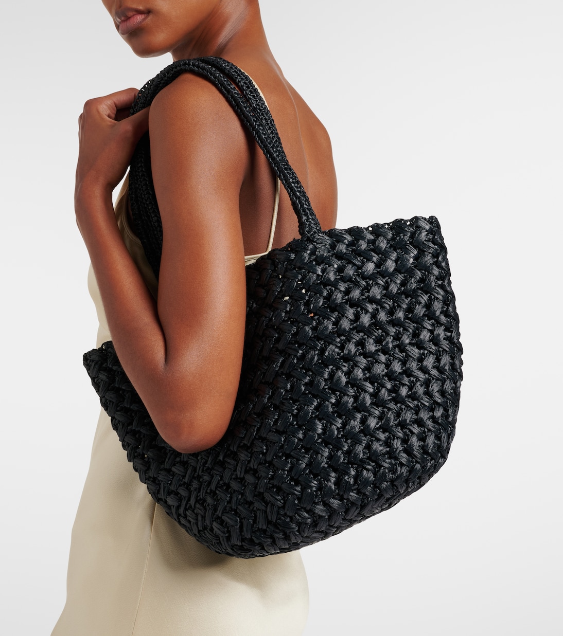 Sac Estelle 2 Medium en raphia | The Row