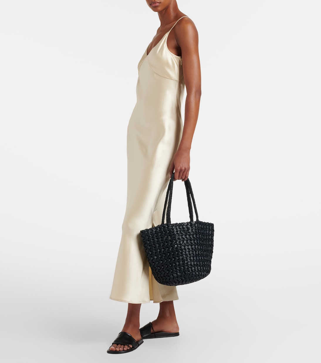 Sac Estelle 2 Medium en raphia | The Row