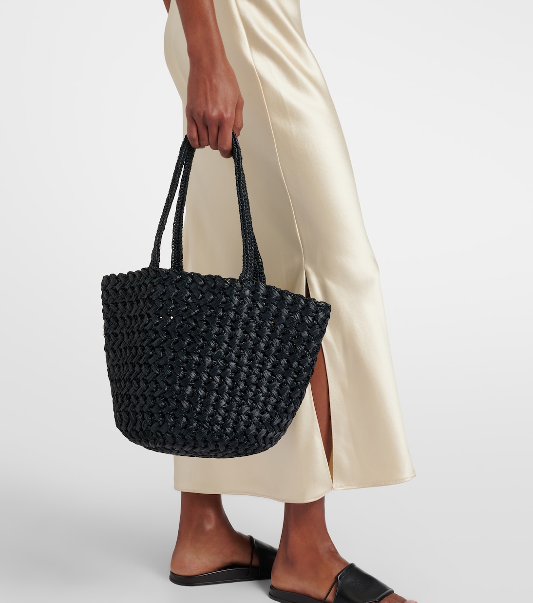 Sac Estelle 2 Medium en raphia | The Row