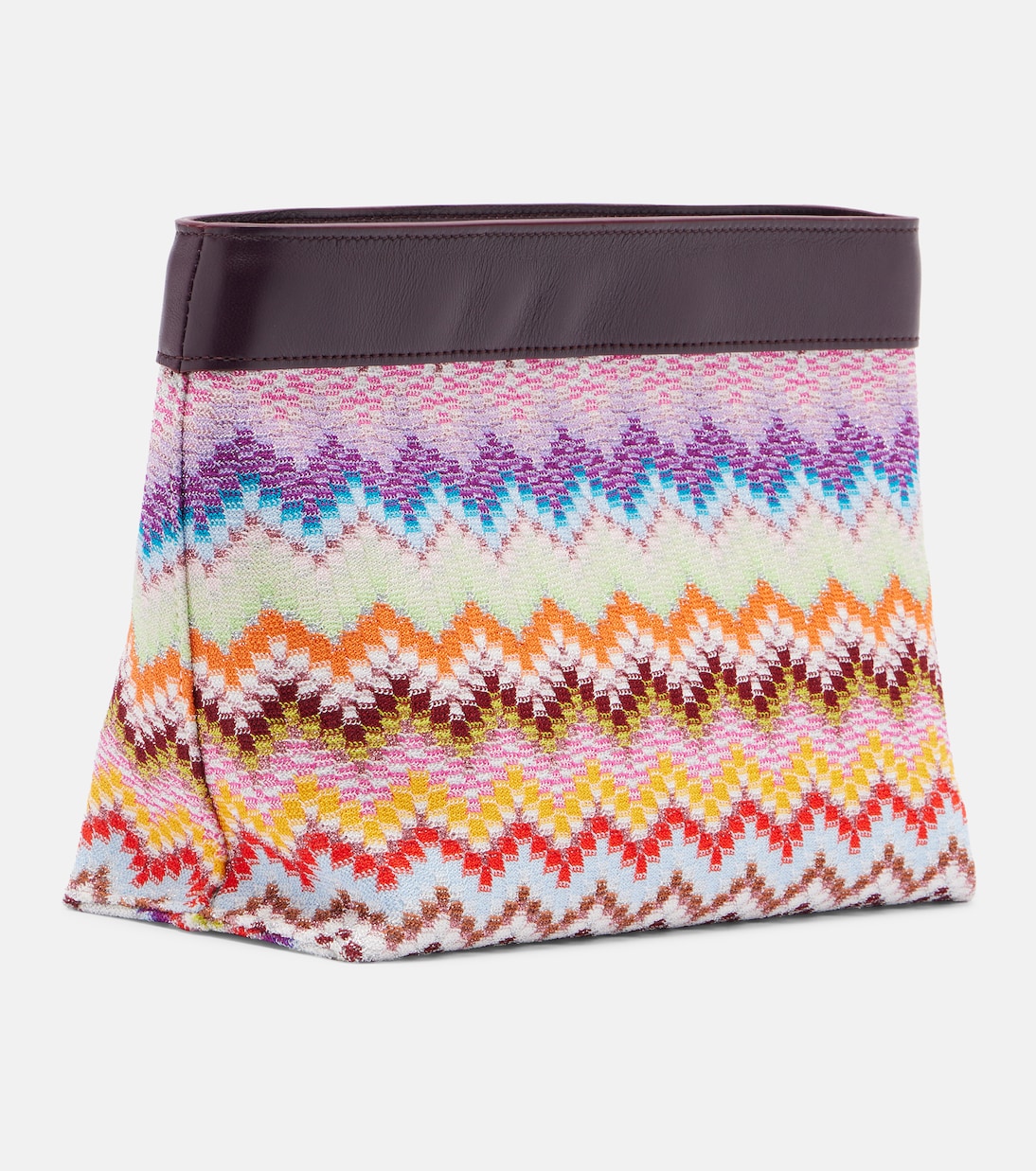 Pochette Zigzag Large en lamé et cuir | Missoni