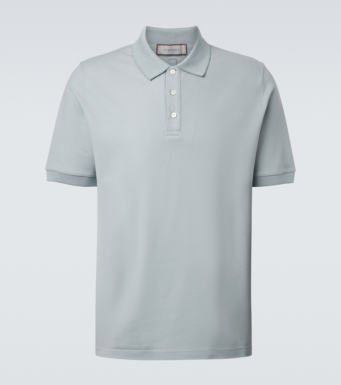 Cotton piqué polo shirt | Canali
