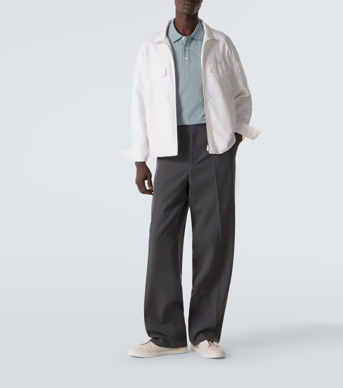 Cotton piqué polo shirt | Canali