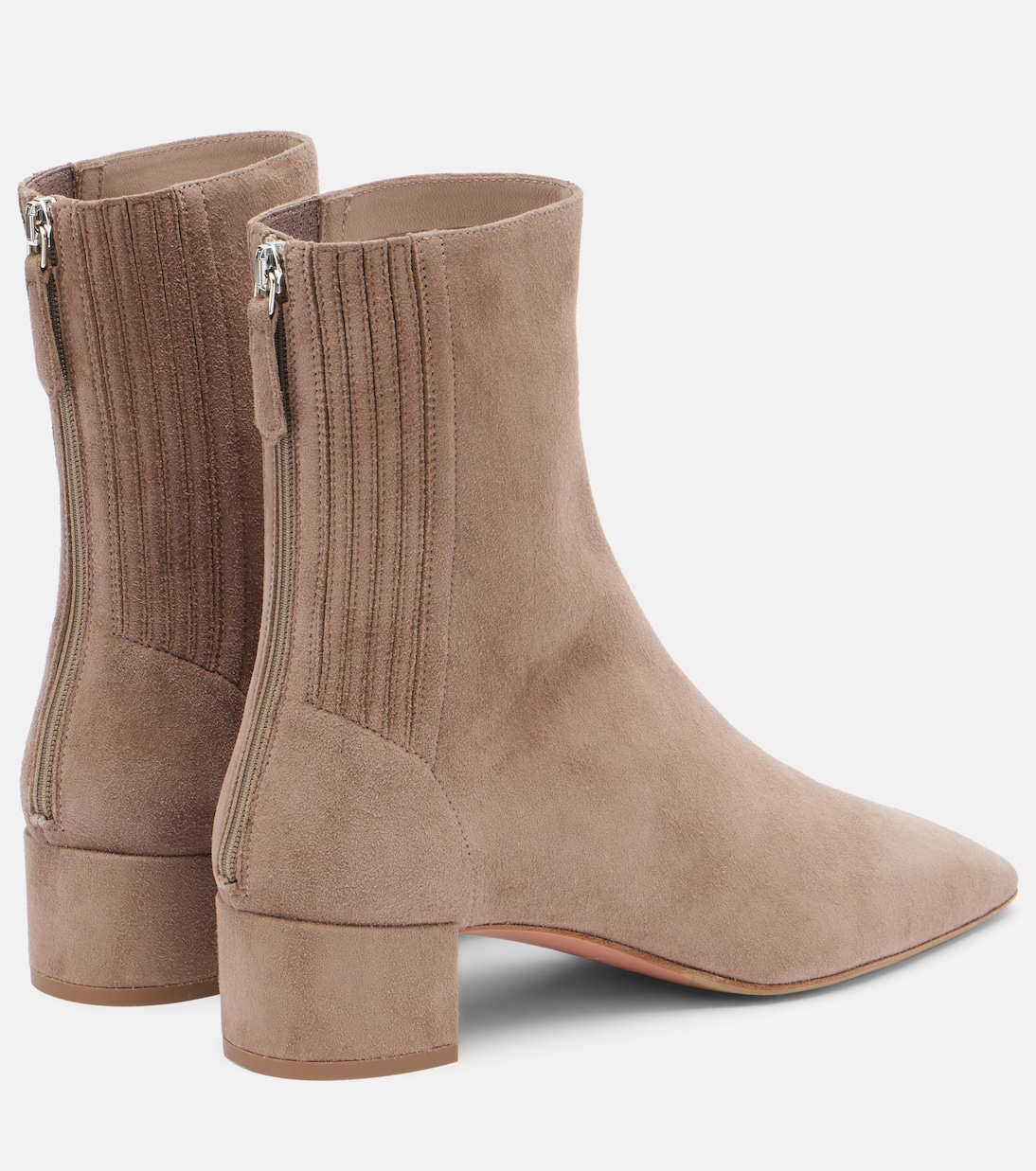 Saint Honoré 35 suede ankle boots | Aquazzura