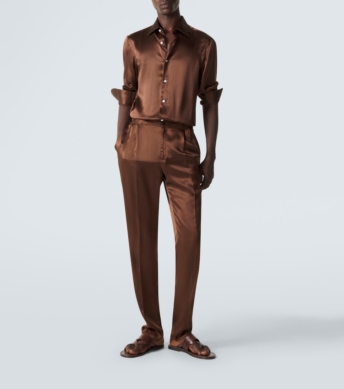 Wendbare Hose aus Seide | Rubinacci