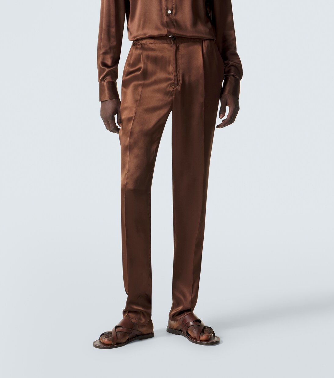 Wendbare Hose aus Seide | Rubinacci