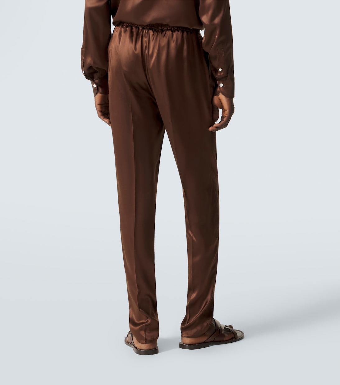 Wendbare Hose aus Seide | Rubinacci