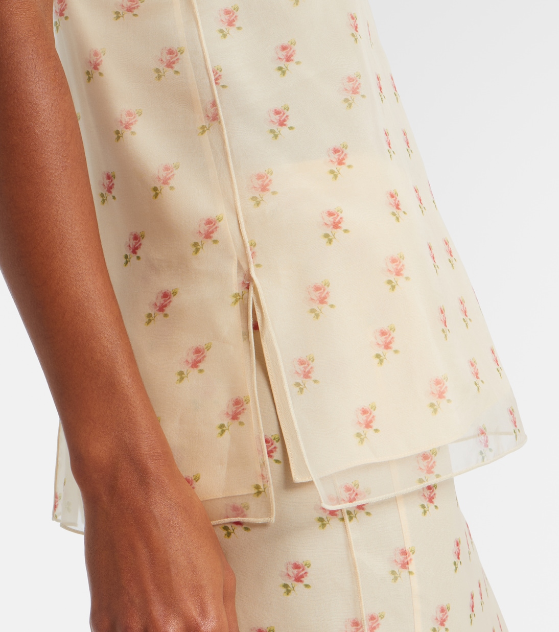 Timy floral silk organza camisole | Khaite