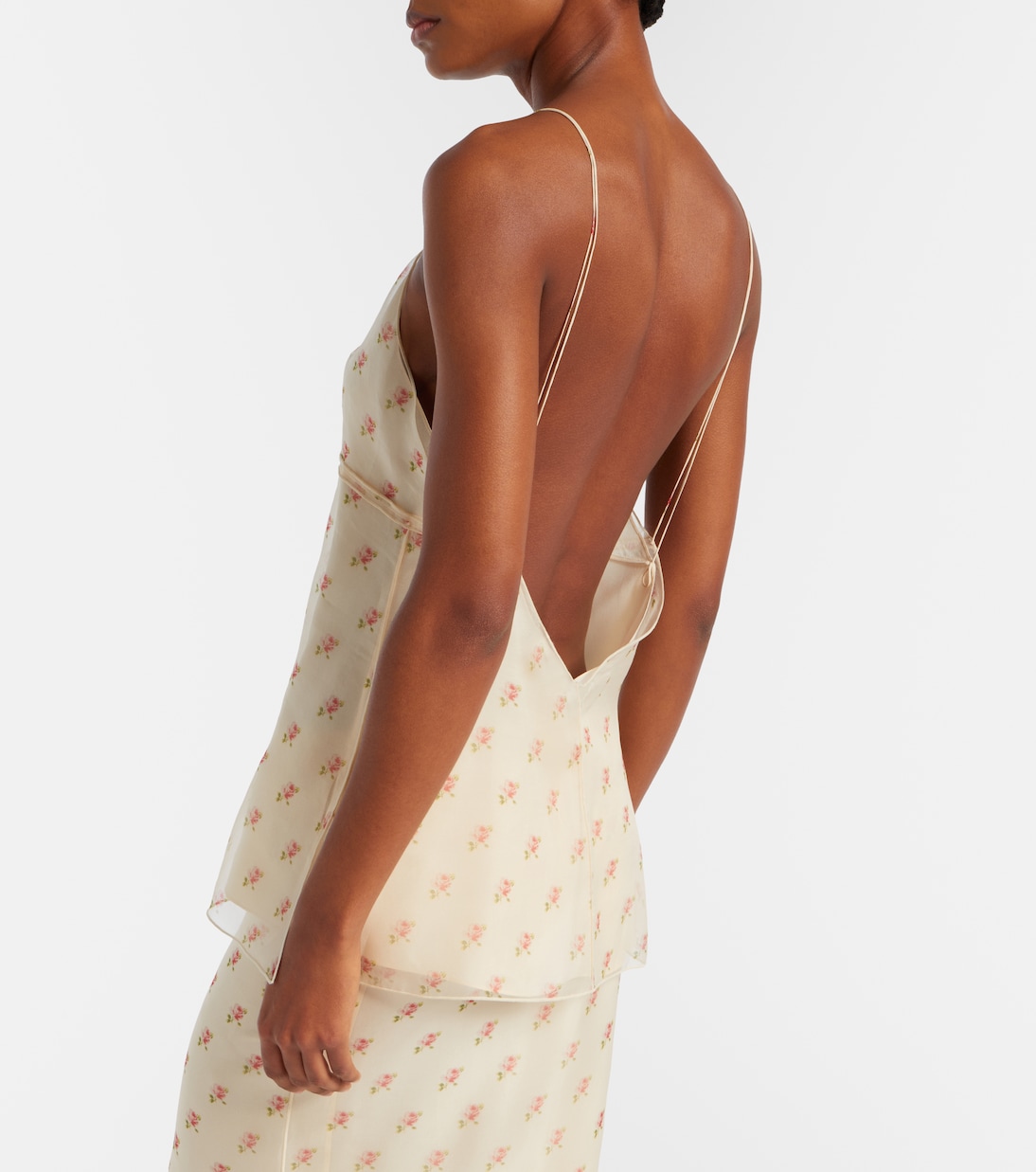 Timy floral silk organza camisole | Khaite
