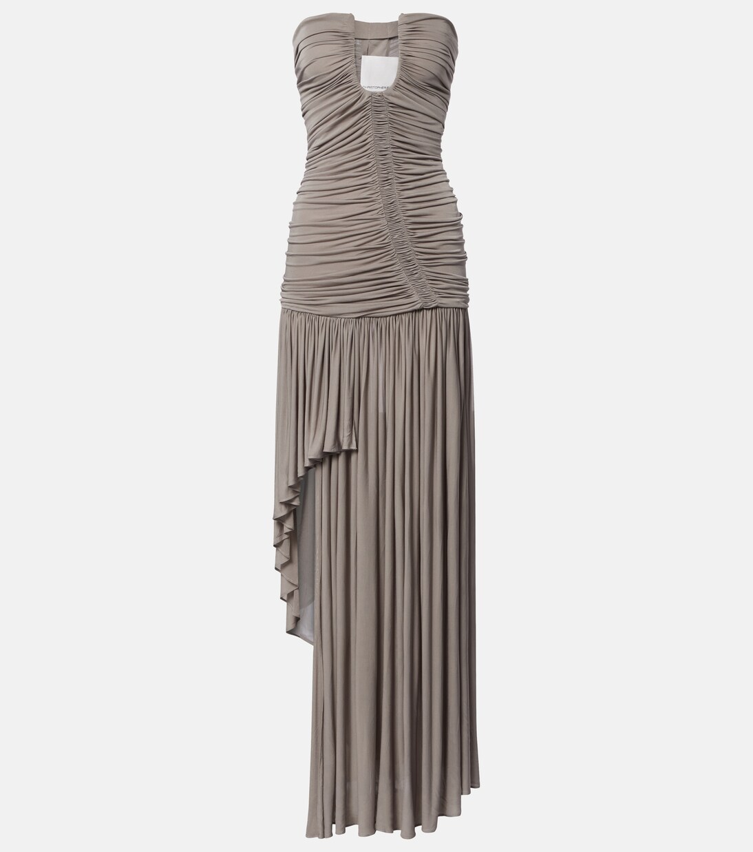 Ruched asymmetric midi dress | Christopher Esber