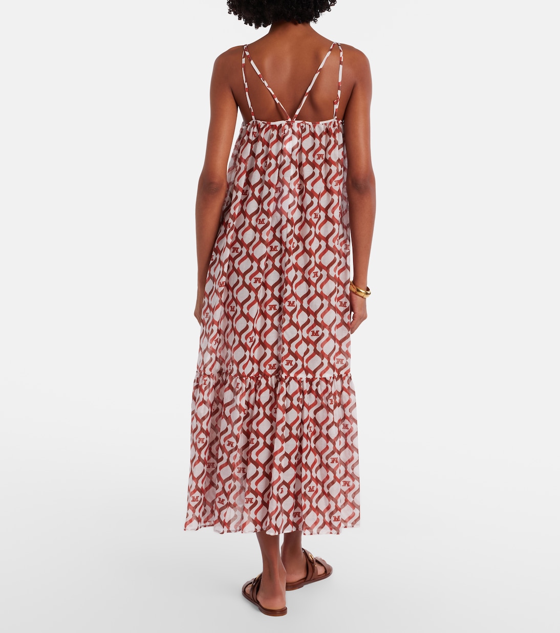 Robe midi Alisso en coton et soie | Max Mara