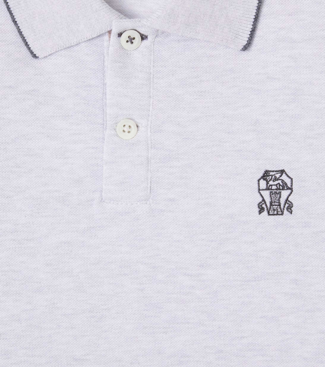 Embroidered cotton polo shirt | Brunello Cucinelli Kids