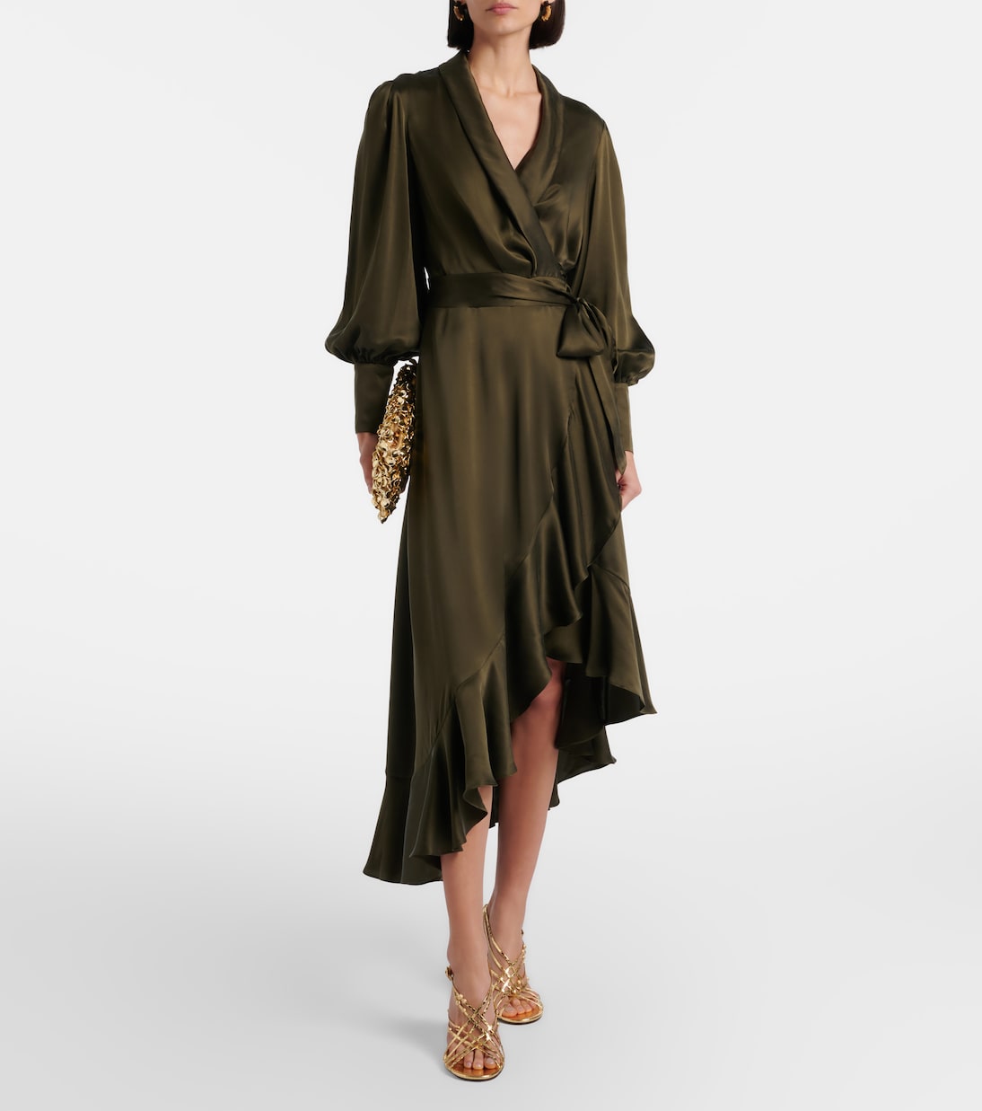Silk wrap dress | Zimmermann