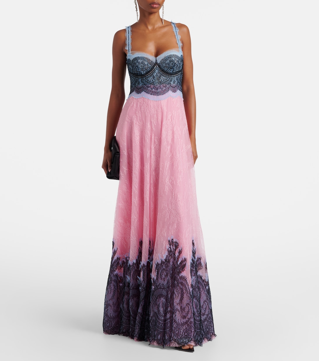 Abito lungo Gallie in pizzo | Costarellos