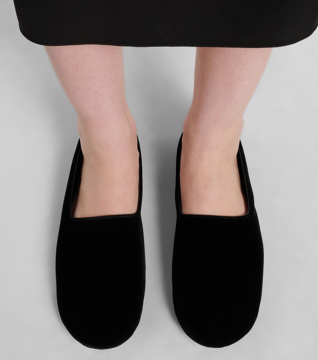 Ponti velvet slip-on shoes | The Row
