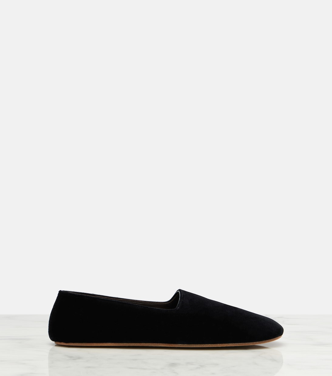 Ponti velvet slip-on shoes | The Row