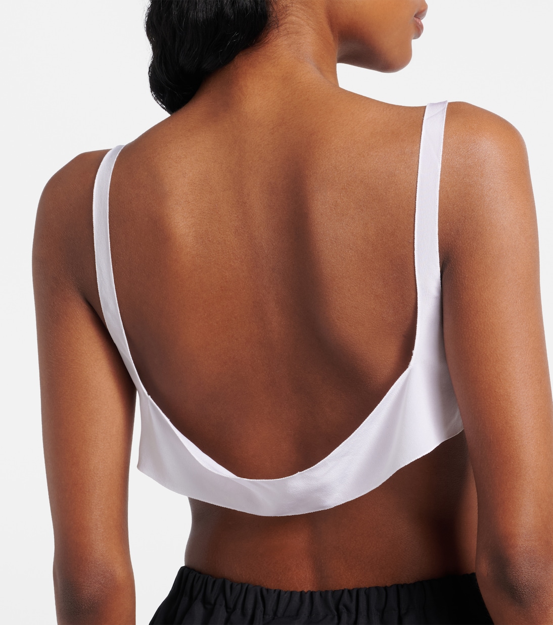 Bralette aus Crêpe de Chine aus Seide | Prada