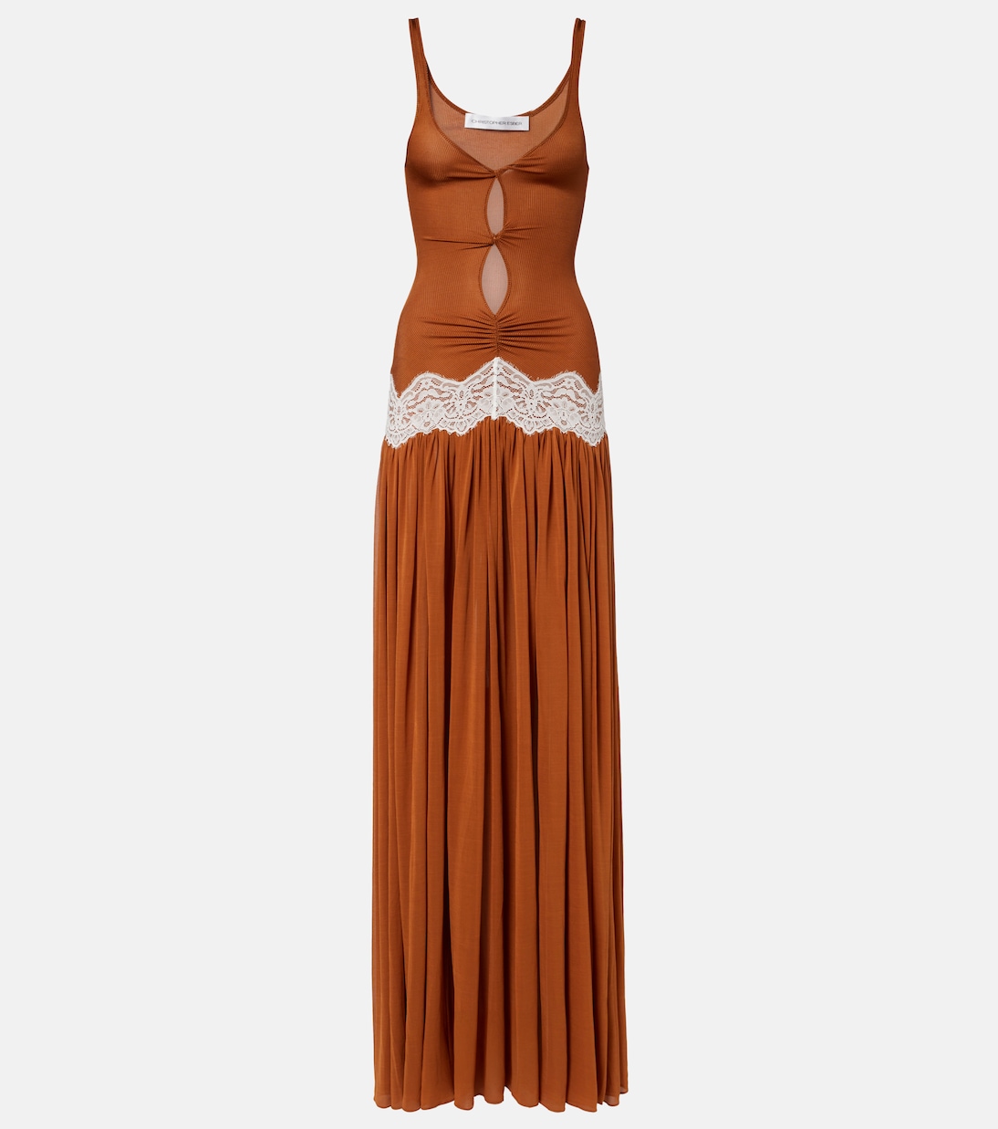 Cutout lace-trimmed gown | Christopher Esber