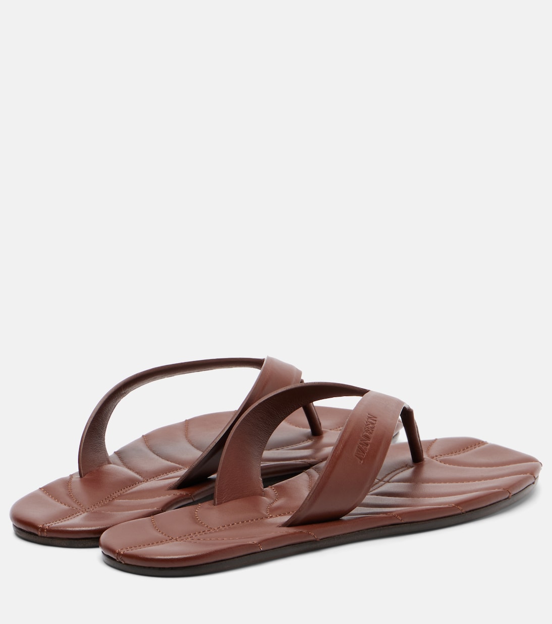 Leaf leather thong sandals | JW Anderson