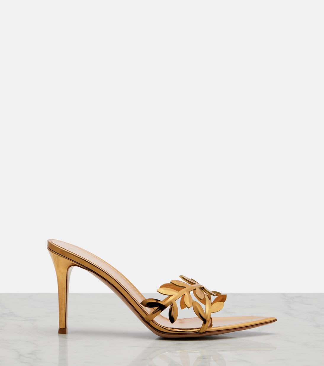 Flavia镜面皮革穆勒鞋 | Gianvito Rossi