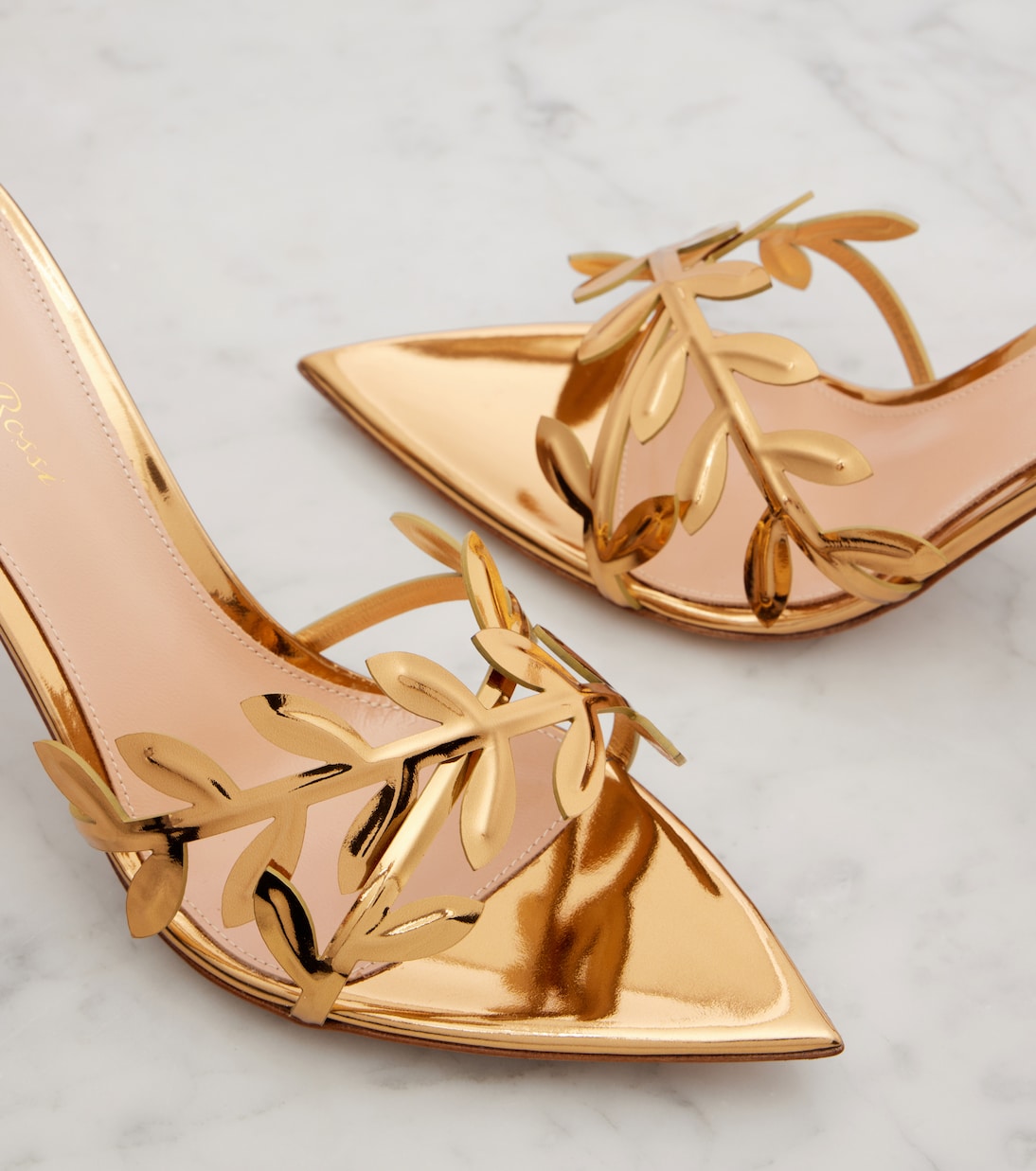 Flavia镜面皮革穆勒鞋 | Gianvito Rossi