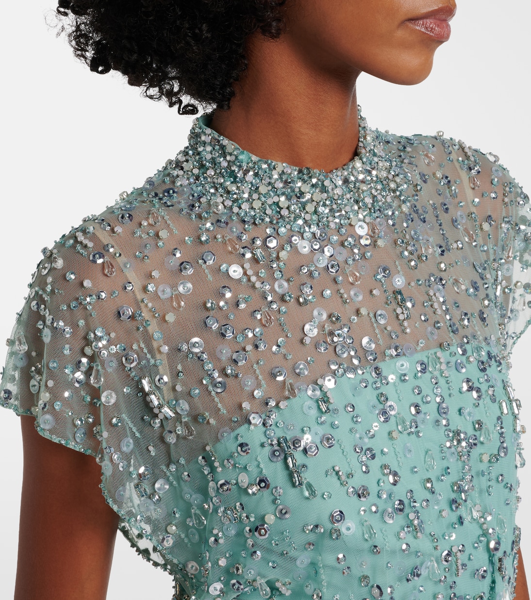 Robe Crystal Drop mit Perlen | Jenny Packham