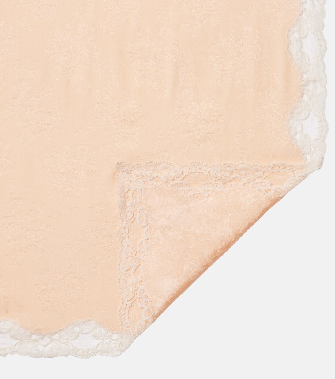 Verziertes Tuch aus Seiden-Jacquard mit Spitze | Chloé