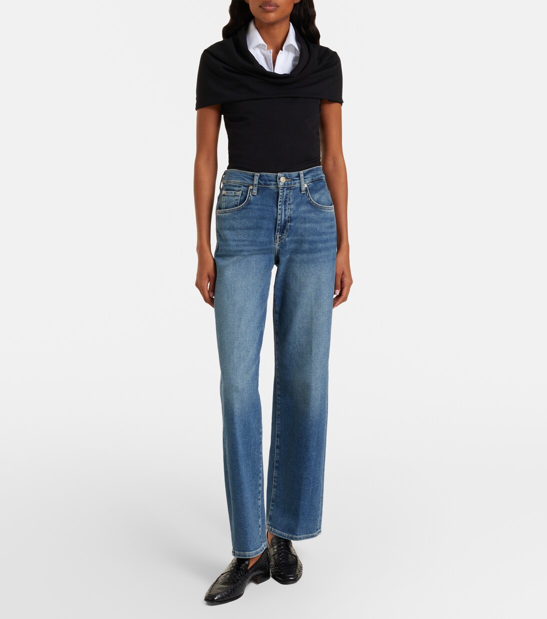 Stovepipe straight jeans | 7 For All Mankind