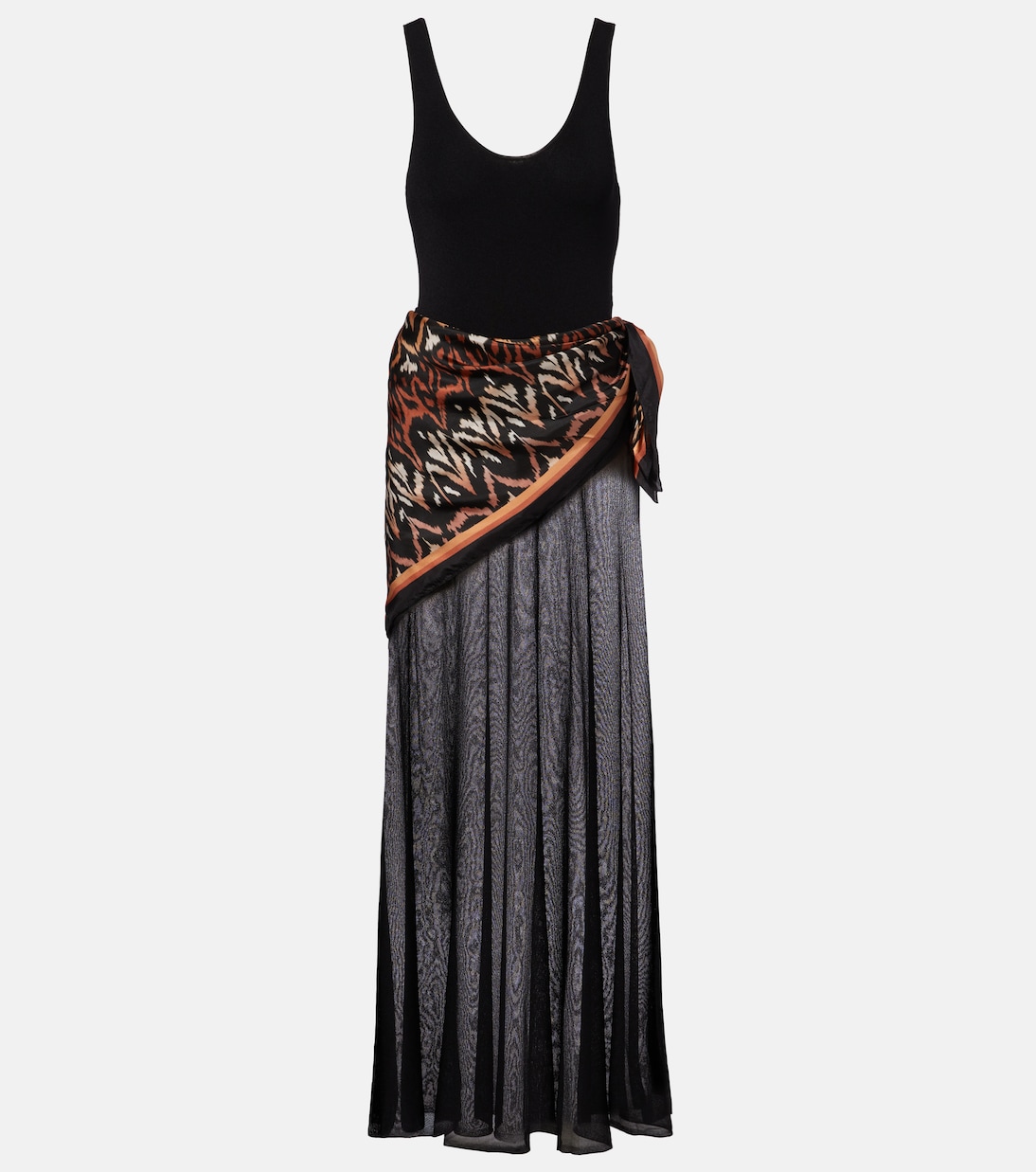 Aster scarf-detail maxi dress | Zimmermann