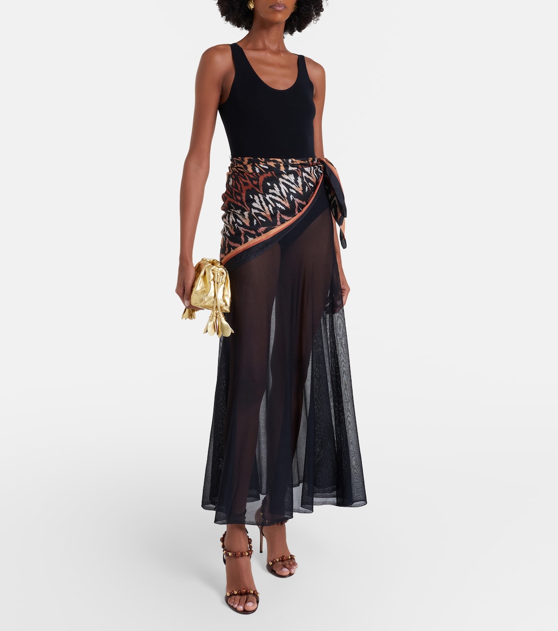 Aster scarf-detail maxi dress | Zimmermann