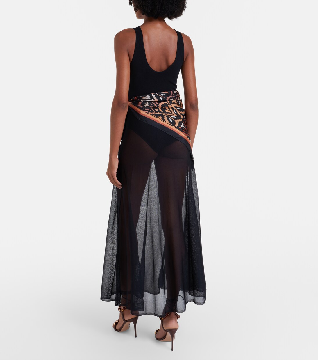 Aster scarf-detail maxi dress | Zimmermann