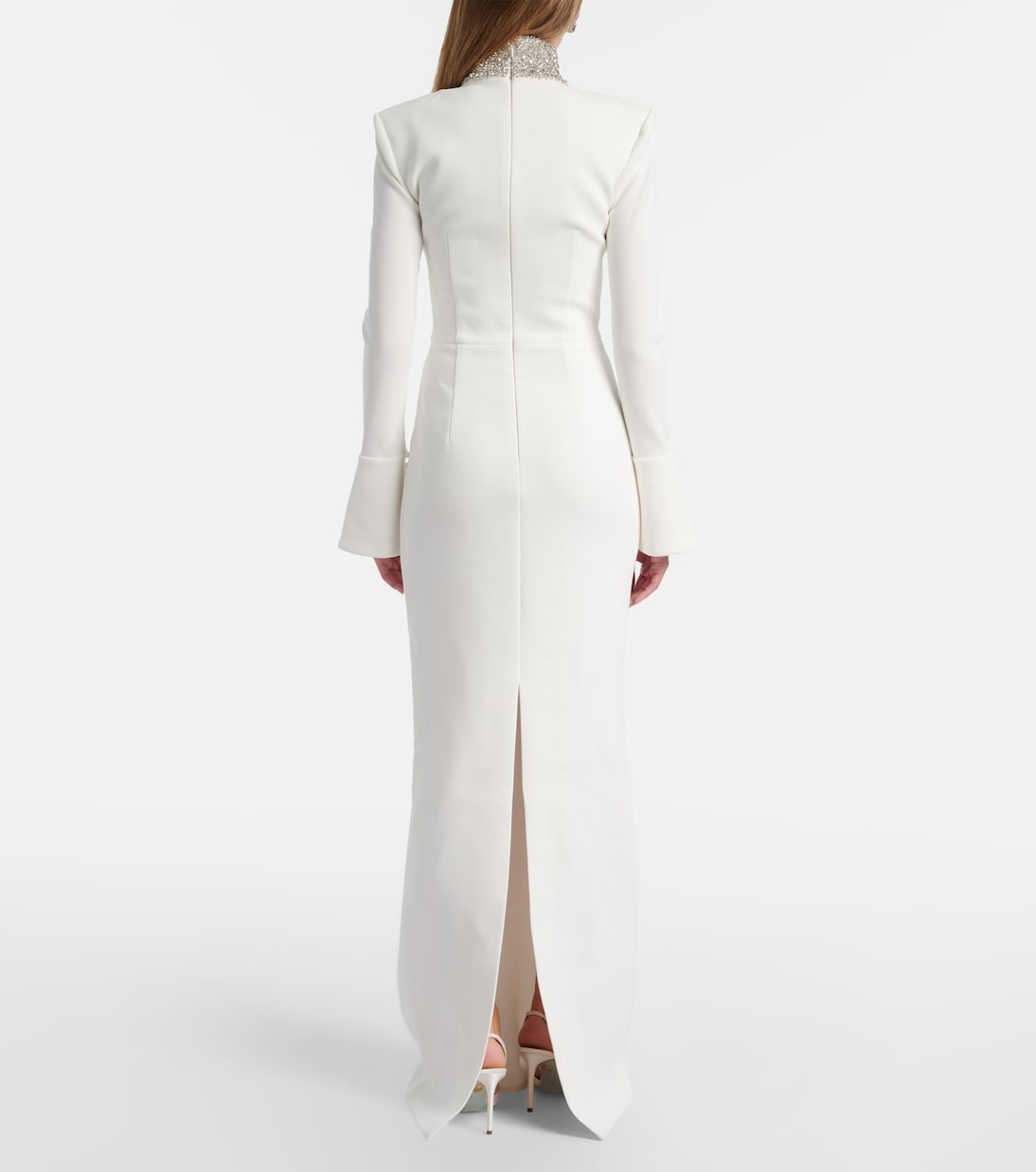 Bridal Melva embellished crêpe gown | Rebecca Vallance