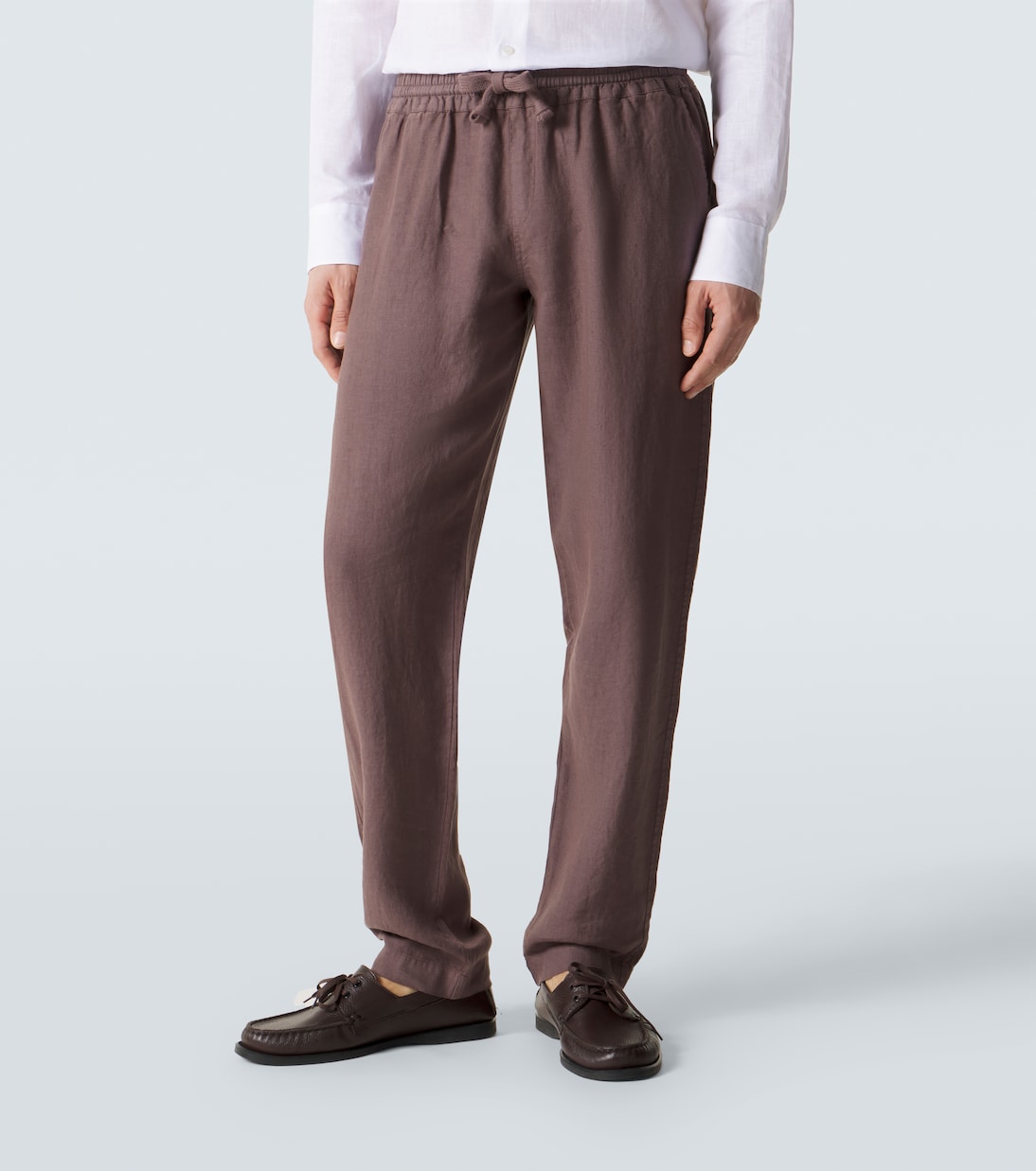 Linen straight pants | Fedeli