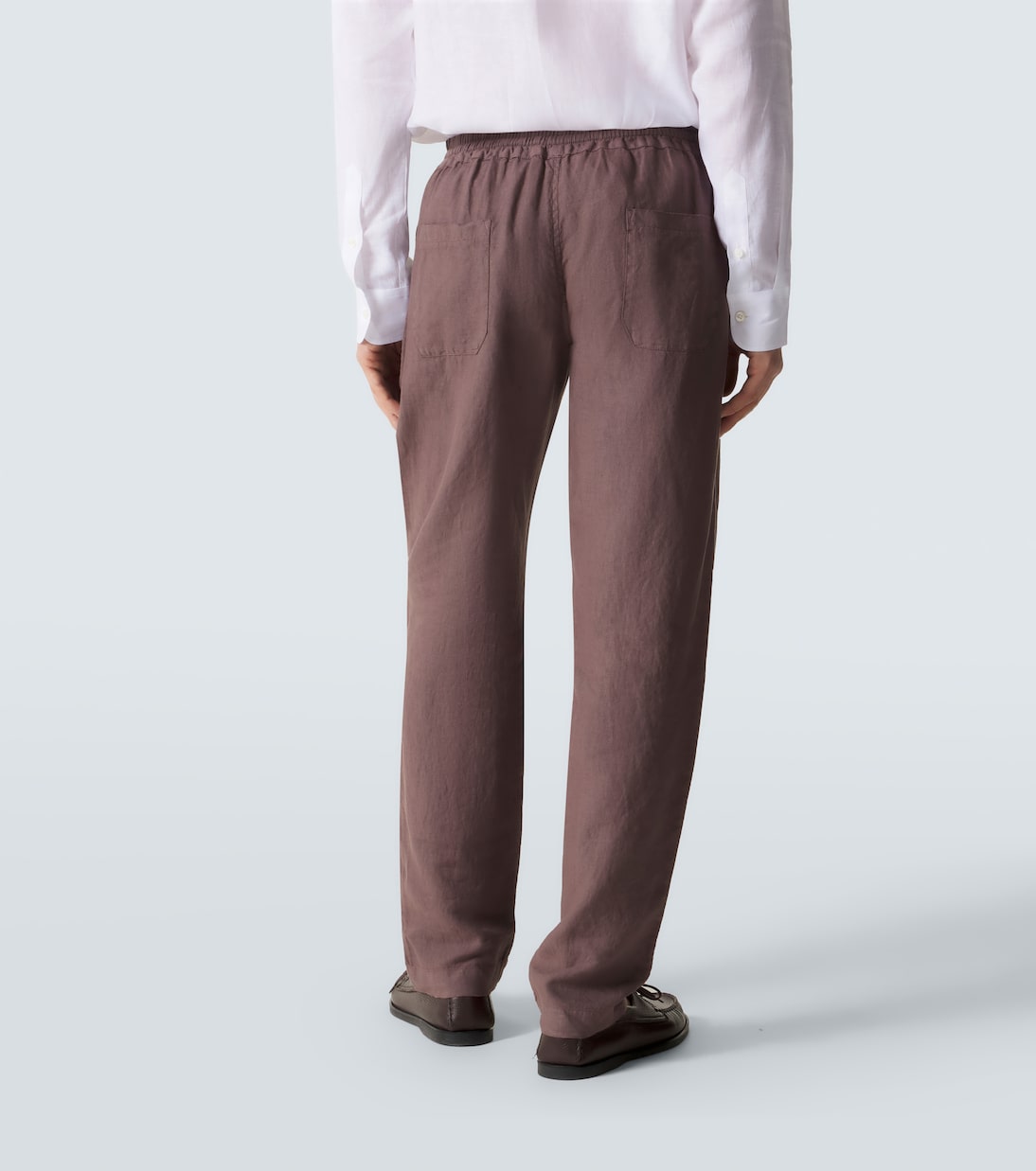 Linen straight pants | Fedeli