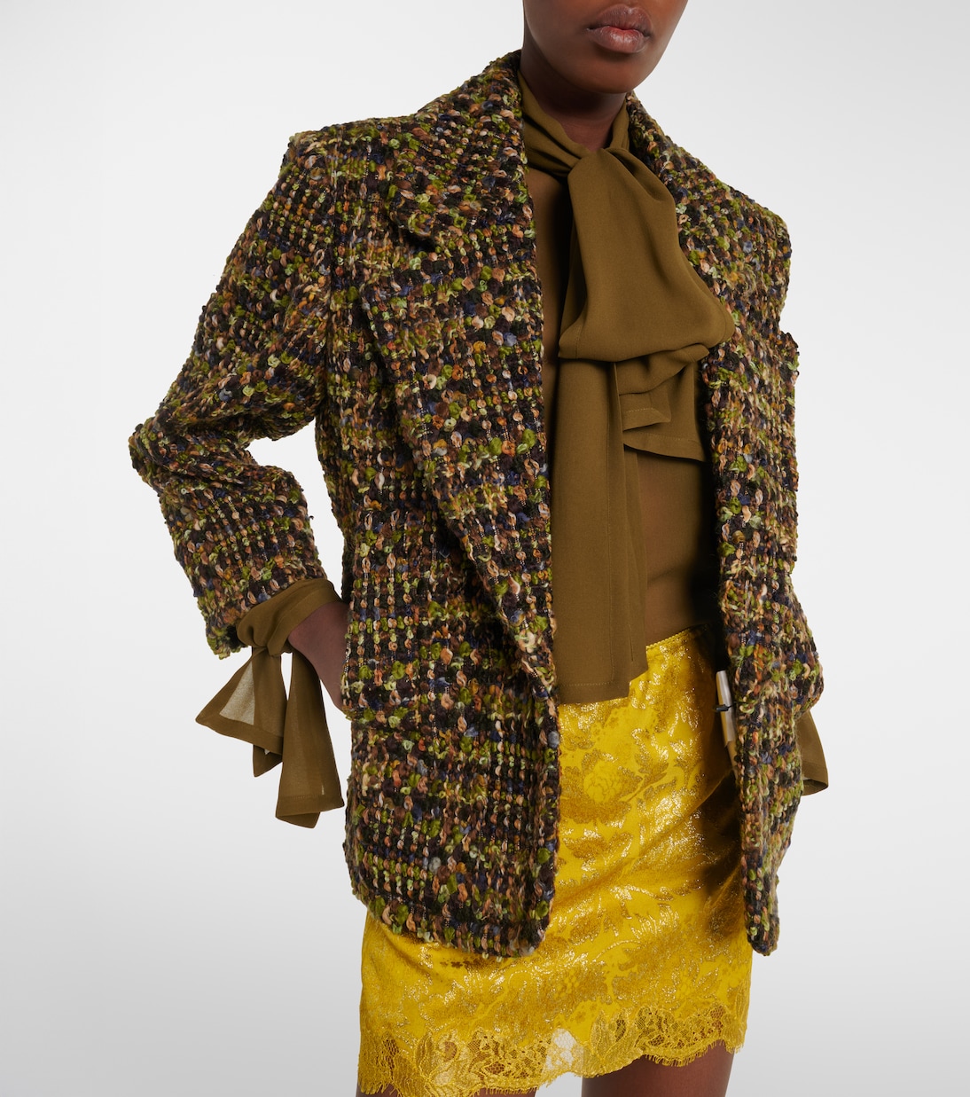 Tie-neck silk blouse | Saint Laurent