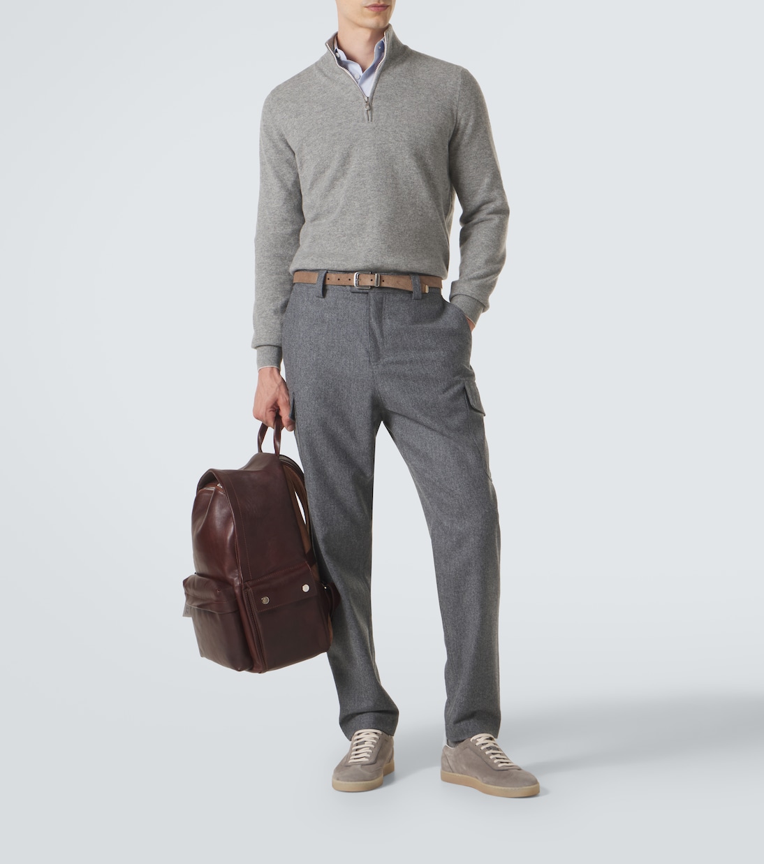 Cashmere half-zip sweater | Brunello Cucinelli