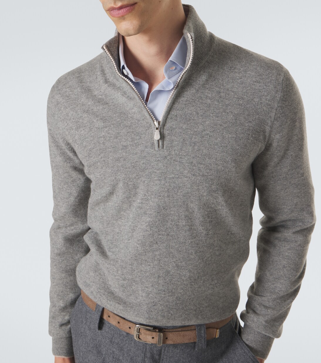 Cashmere half-zip sweater | Brunello Cucinelli