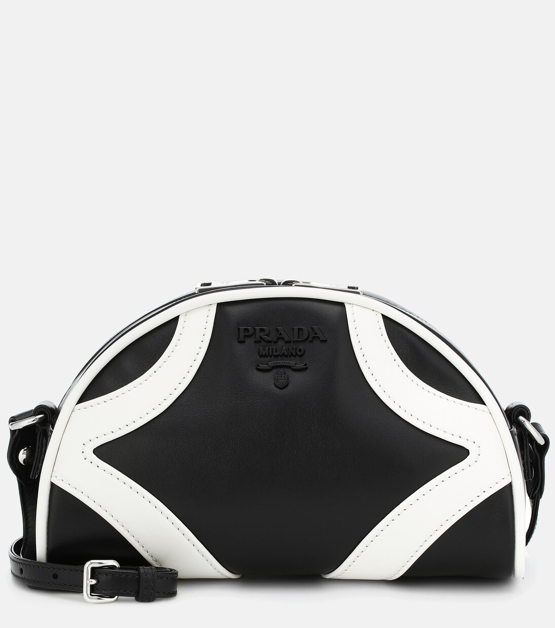 Schultertasche Bowling aus Leder | Prada